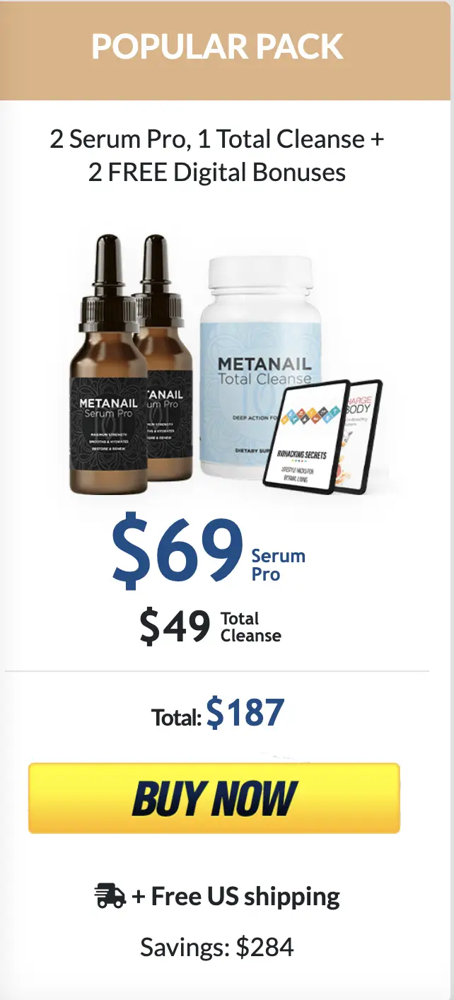 Buy Metanail Serum Pro 2 bottles — popular pack